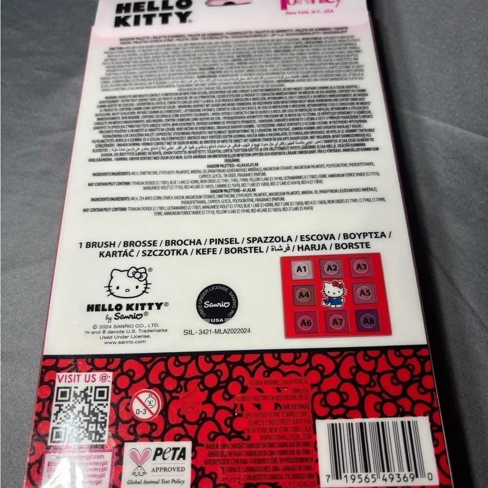 New Hello Kitty 8-Shade Shadow Palette - Red Packaging